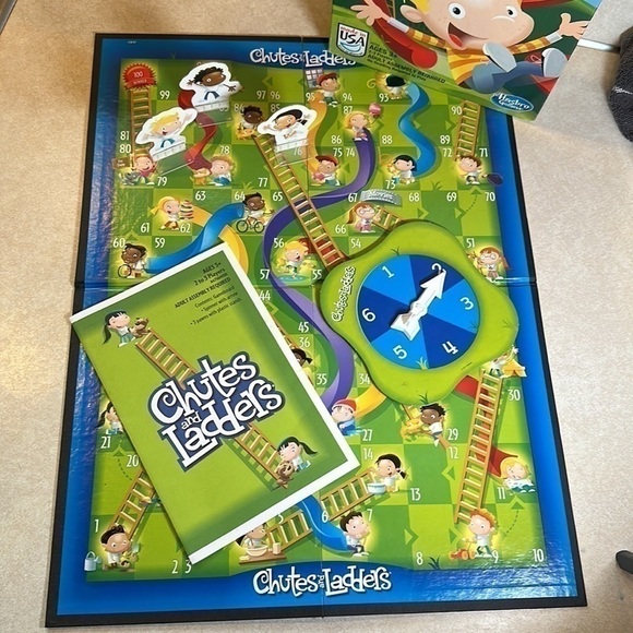 CHUTES and Ladders Game by Hasbro Gaming- Ages 3+, 2-3 Players - Picture 3 of 5